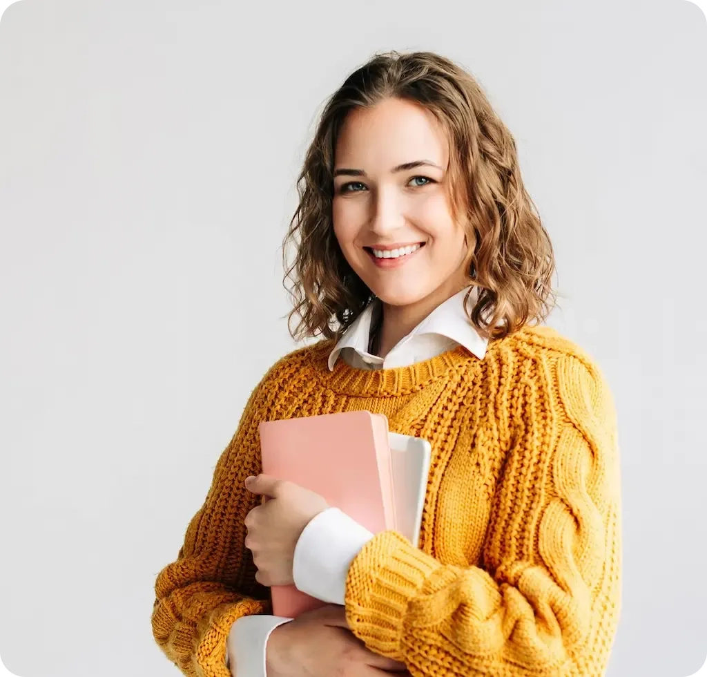 étudiant tenant des livres